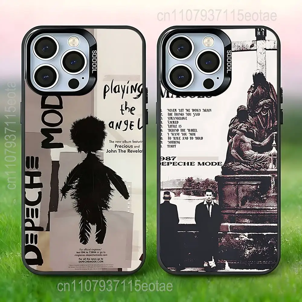 

D-Depeche Band M-ModeS Phone Case For iPhone 17,16,15,14,13,12,11,Pro,Max,Plus,E,Air,Mini Black Tpu IMD Cover