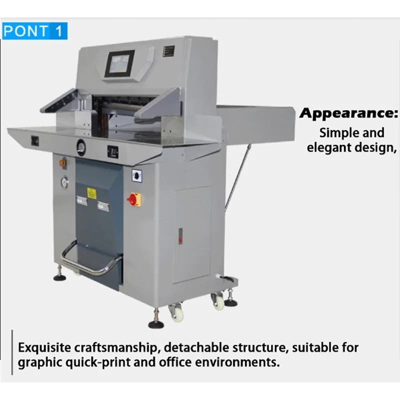 Heavy Duty Double Hydraulic 500  Thick Layer Paper Cutter Automatic PVC Album Cutter Programed Paper Cutting Machine customized