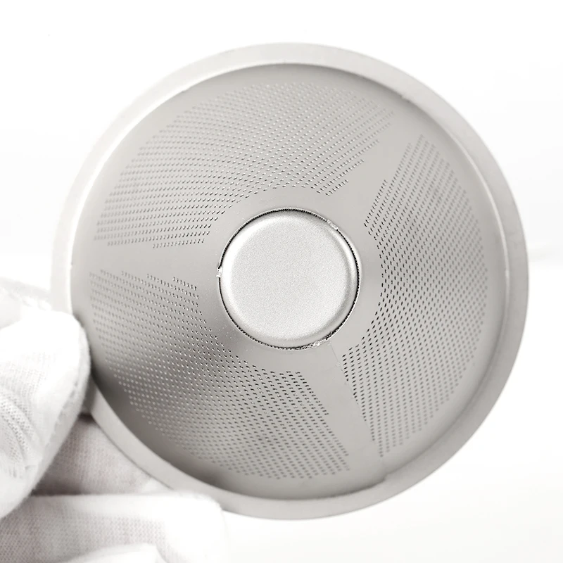 Titanium Reusable Coffee Filter - Ultra Fine Mesh Travel Coffee Filter Ta9010W