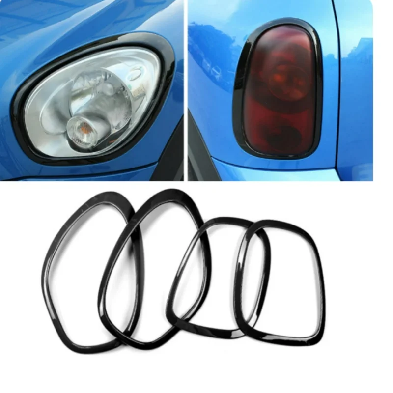 

Car Head Rear Light Cover Eyebrows Headlight Taillight Frame Rear Lamp Ring Covers Case Sticker For Mini Cooper S R60 Countryman