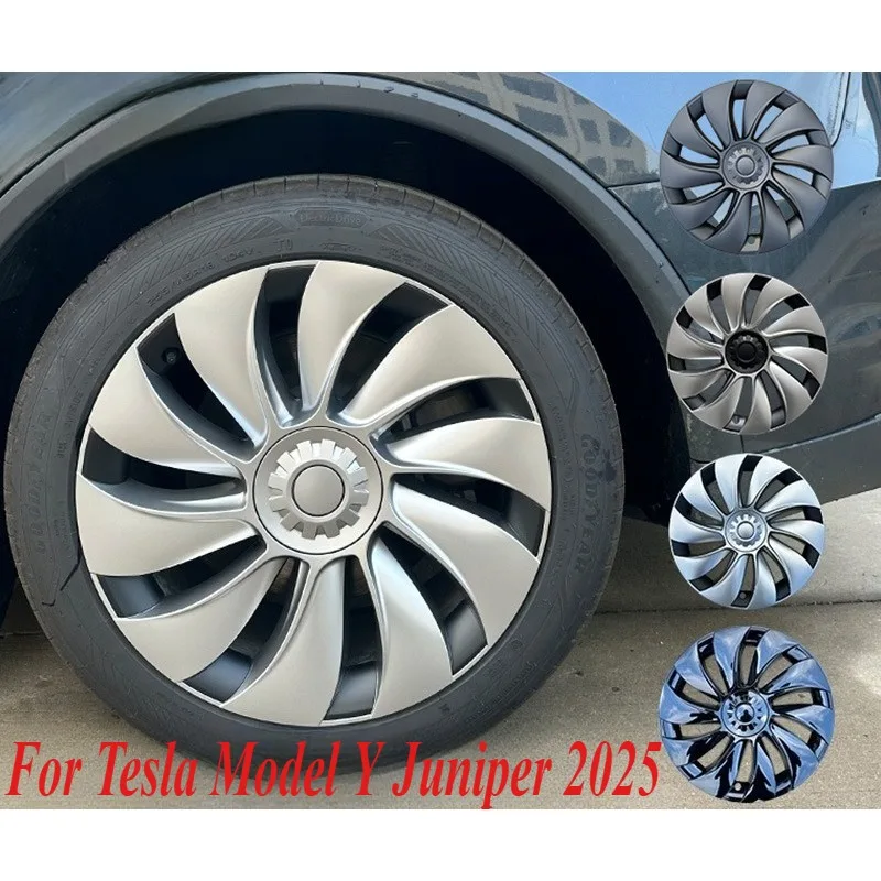 

For Tesla Model Y Juniper 2025 Aero 19-Inch Full Coverage Asymmetric Wheel Cover Rim Protect Custom Styling OEM Look Direct Fit