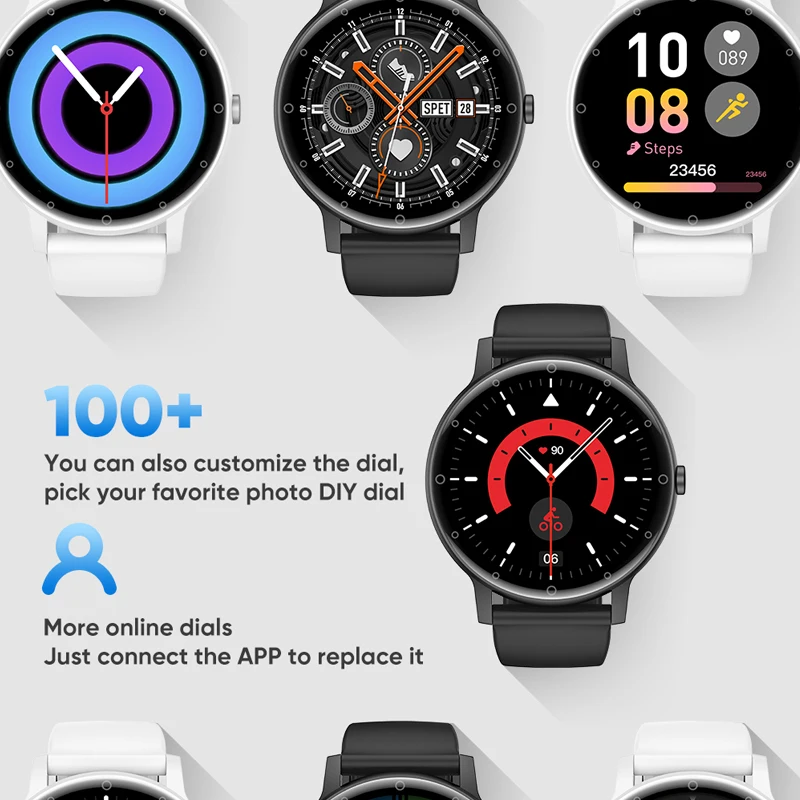 2025 neue Smart Uhr Männer Frauen Mode Uhr Mehrere UI Sport Modi Bluetooth Anruf Armbanduhr 100 + DIY Uhr Gesichter smartwatch