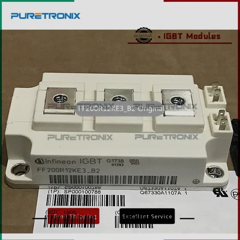 

Новый оригинальный модуль питания FF300R12KE3_B2 FF300R12KE4_B2 FF150R12KS4_B2 FF200R12KE3_B2 FF400R12KE3_B2