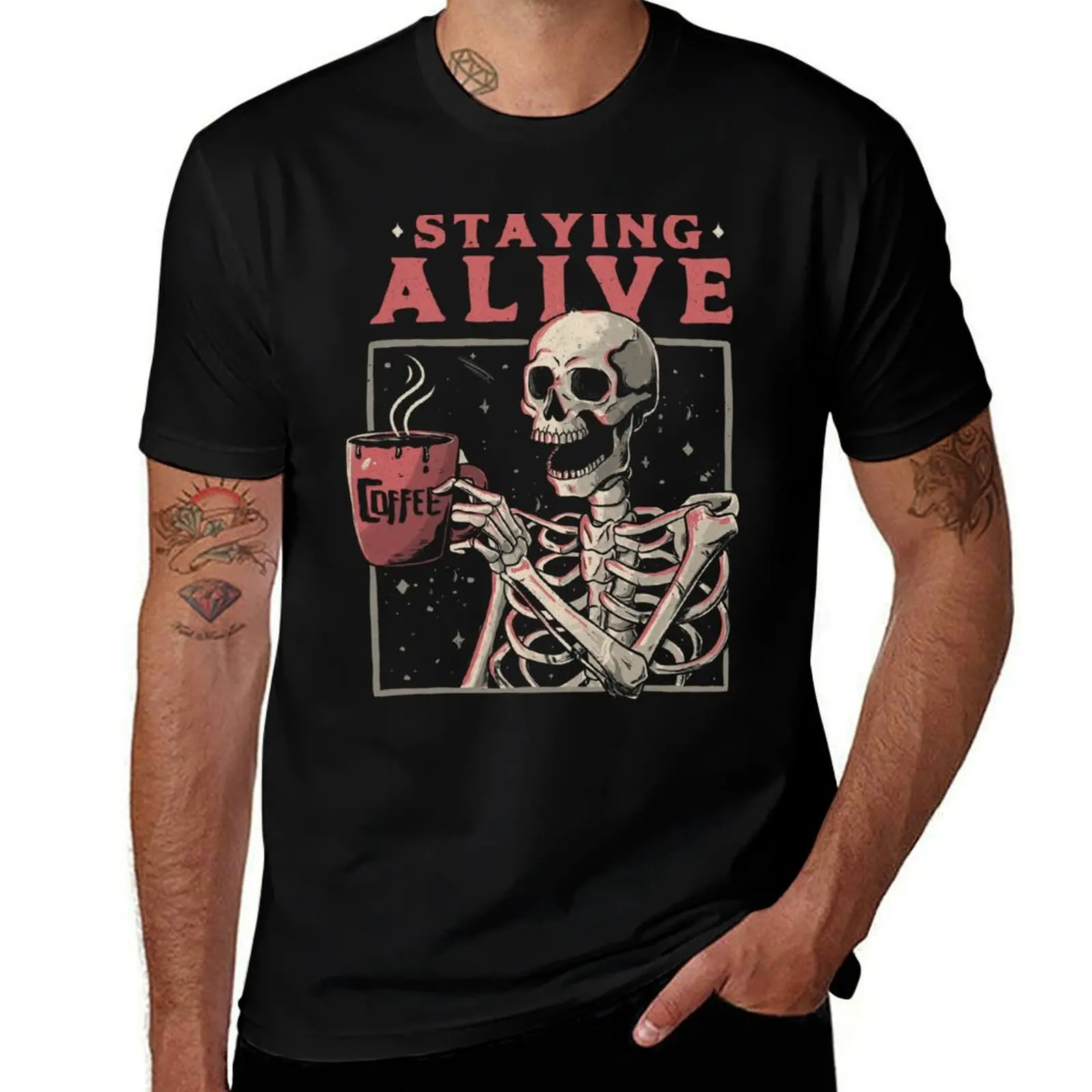 T-shirt minimaliste décontracté à manches courtes de la marque Staying Alive
