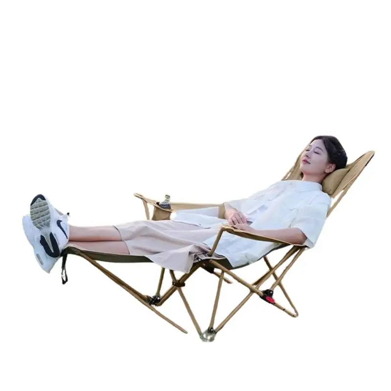 Terrace Unique Camping Chairs Foldable Stackable Chair Beach Lounge Creative Modern Katlanır Sandalye Kamp Outdoor Furniture