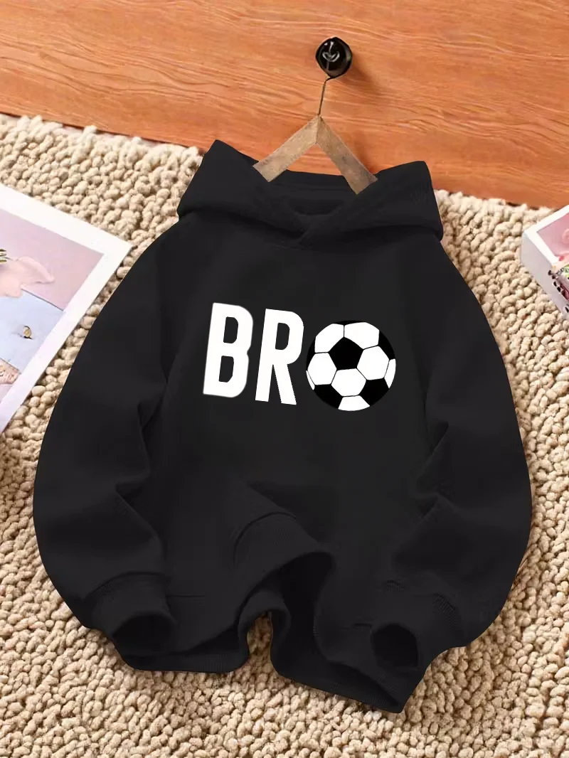 

Fashion letter cartoon print hooded autumn and winter sports casual comfortable warm hoodie