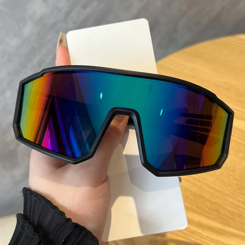 3 قطعة إطار كبير مربع عدسة ملونة نظارات شمسية رياضية يندبروف نظارات تسلق الجبال نظارات متكاملة