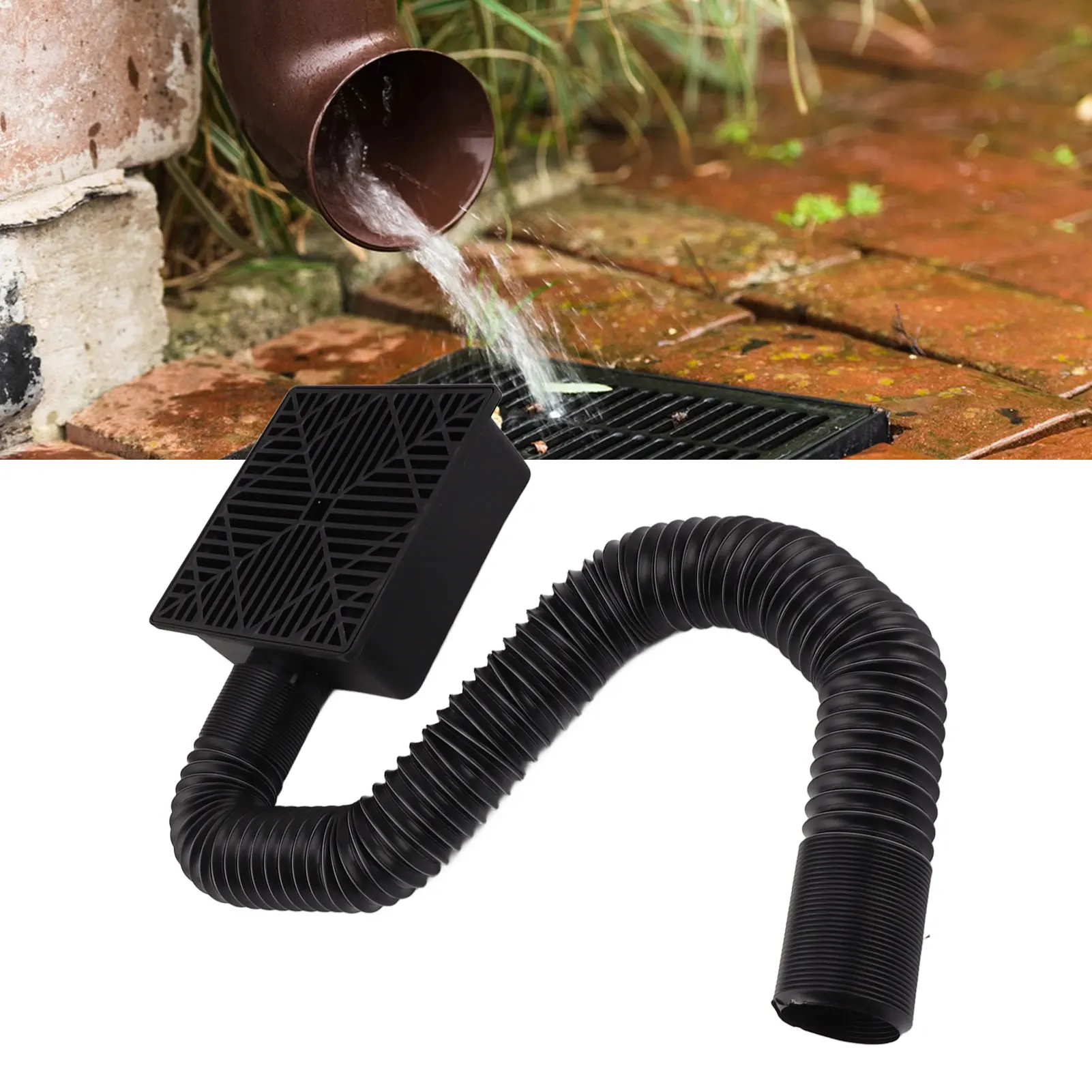 

Gutter Downspout Extensions Flexible Explosion Proof Easy To Install Pvc Catch Basin For House