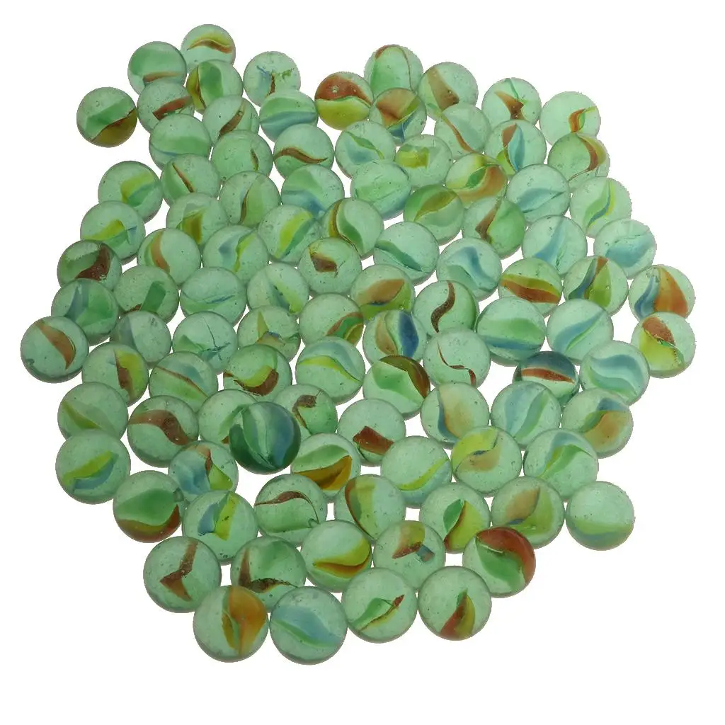 

16mm Cats Eye Marbles, Perfect for Chinese Checkers, , Fish Tank Aquarium Decor, Jewelry Making, Vase Filler - Pack of 100