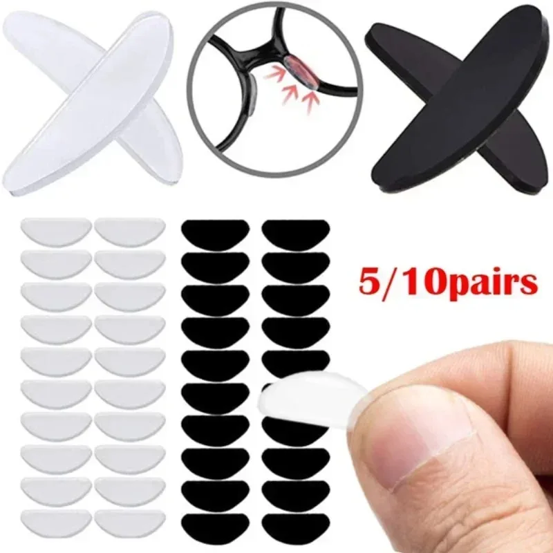 Clear Non-Slip Glasses Nose Pads Invisible Silicone Self Adhesive Nose Pads Glasses Nose Holder Sticker Pad Eyewear Accessories image 4
