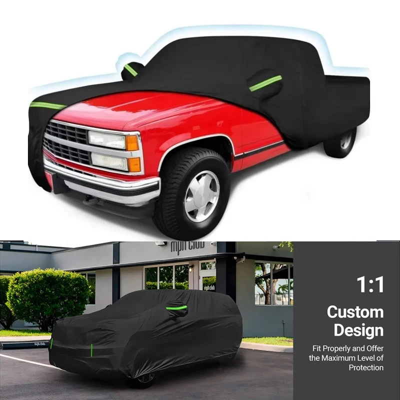 

Outdoor Waterproof Car Cover For Chevrolet C/K 1500/2500/3500 1988-1999 Outdoor Truck Cover with Wind Sun UV and Dust Protection