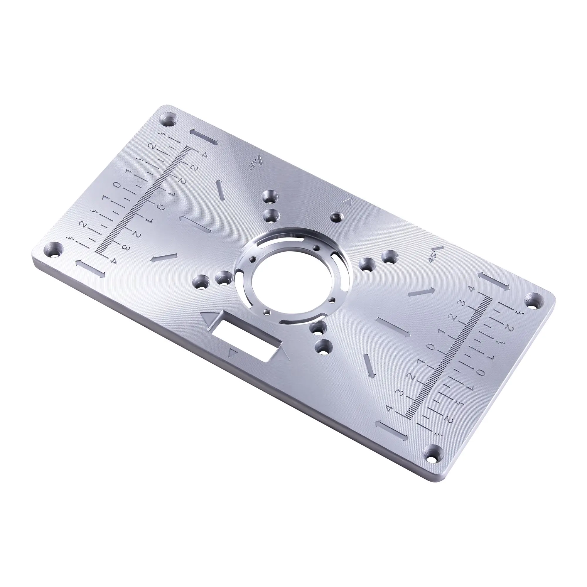 Aluminum Alloy Router Table Insert Plate Milling Trimming Machine  For Woodworking Benches Router Plate Woodworking Tool