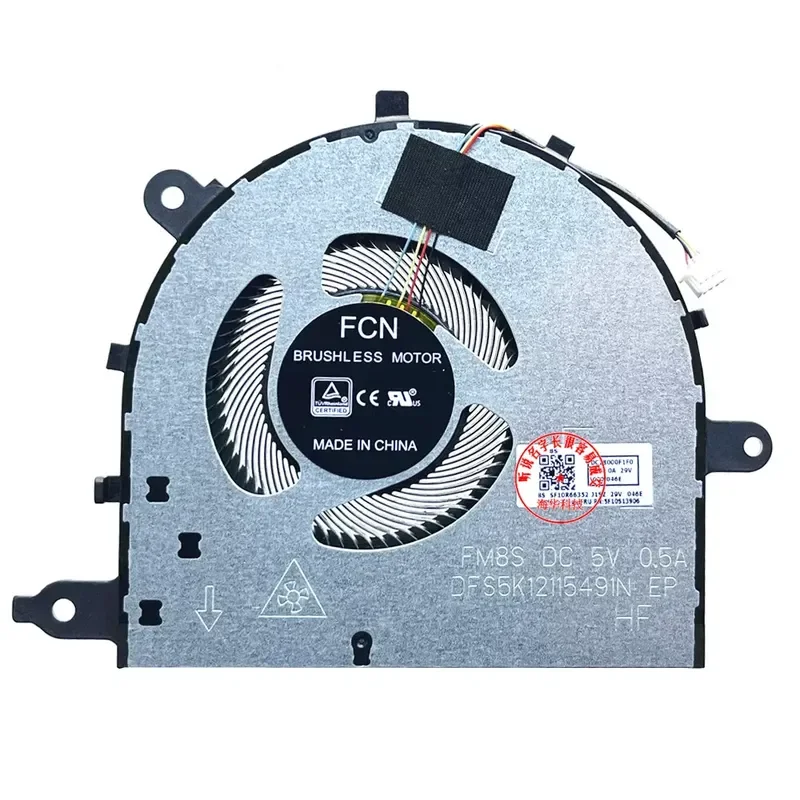 for Lenovo Xiaoxin 15 ARE 15ALC 15ITL 15IIL05 81YK CPU Cooling Fan 5F10S13906 Replacement Part