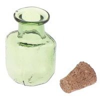 9pcs Mini Glass Color Bottles with Cork Stopper Wishing Bottles Gift Pendants DIY Home Decor Crafts Microlandscape Miniature 6