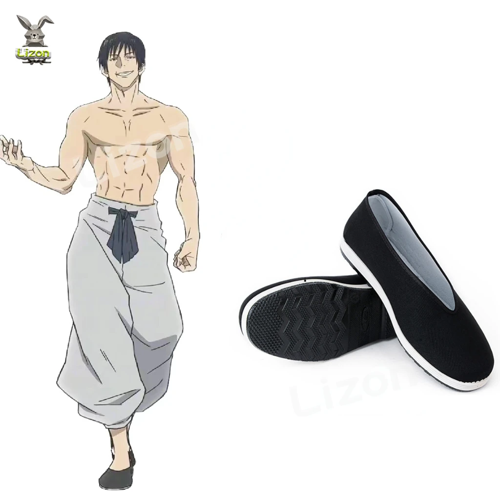 Toji Fushiguro scarpe, Touji Fushiguro Costume Cosplay Anime manica corta vestito Top pantaloni abiti