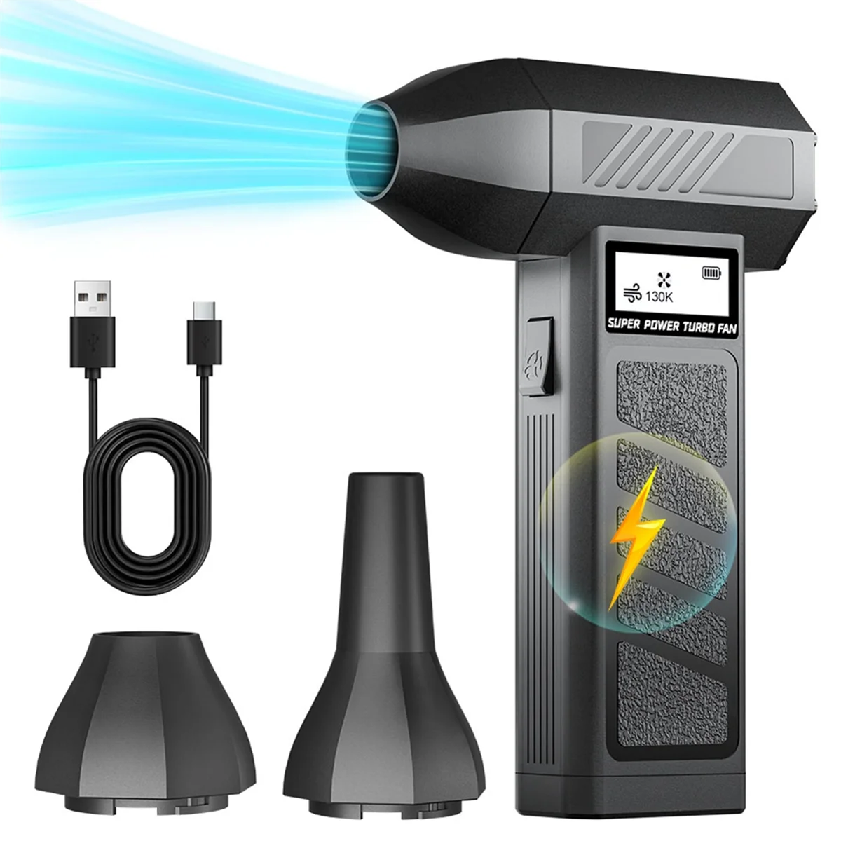 

AB51 Portable 130000 RPM Turbo Jet Fan Electric Air Duster Car Blowing Snow Cleaning Blower Tool 4 Gears Adjustable Turbo Fan
