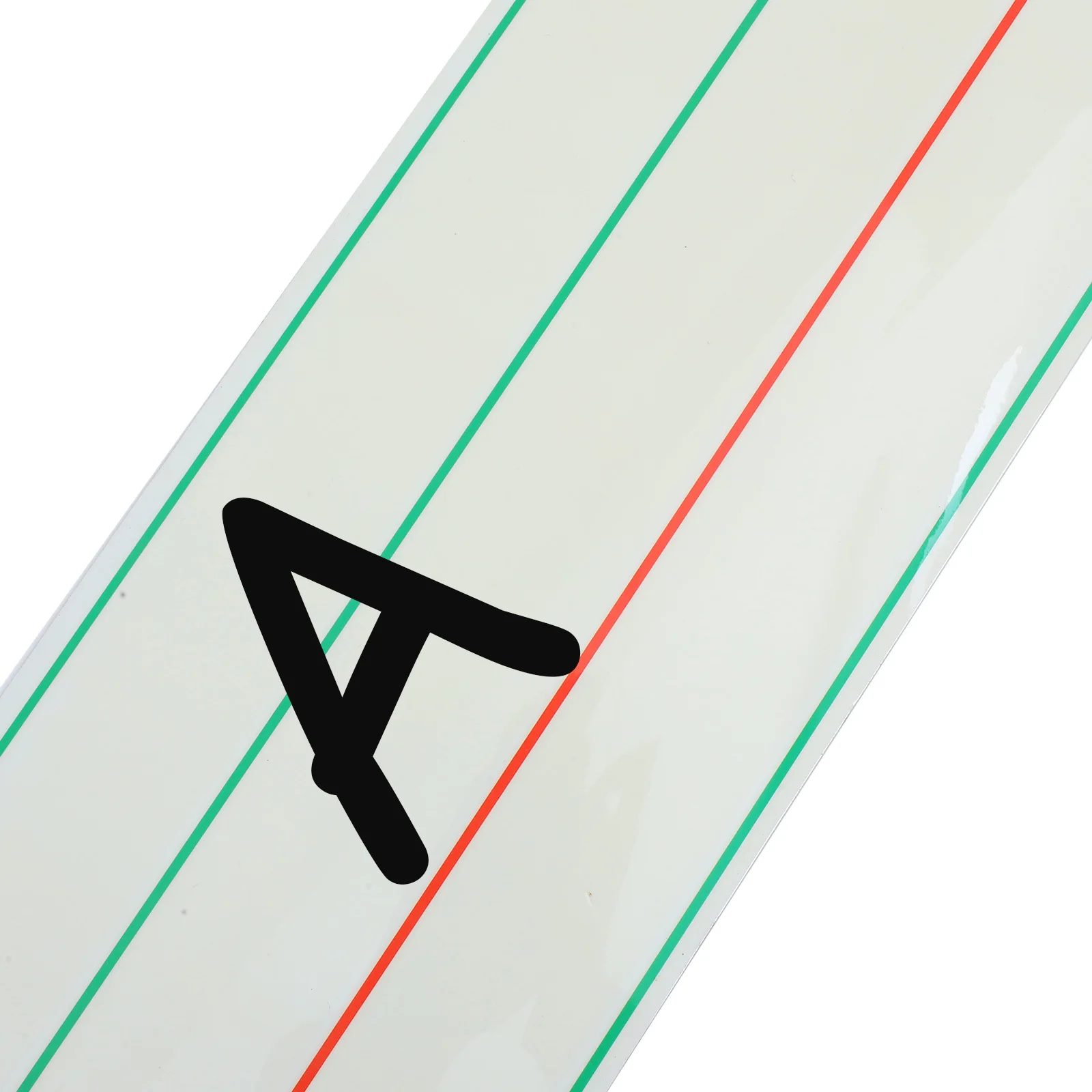 ملصق سبورة بيضاء مغناطيسي ثلاثي الشبكات باللون الأحمر بأربعة خطوط، لوح مسح جاف للثلاجة والفصول الدراسية، أداة تعلم شرائط الجملة المغناطيسية #4