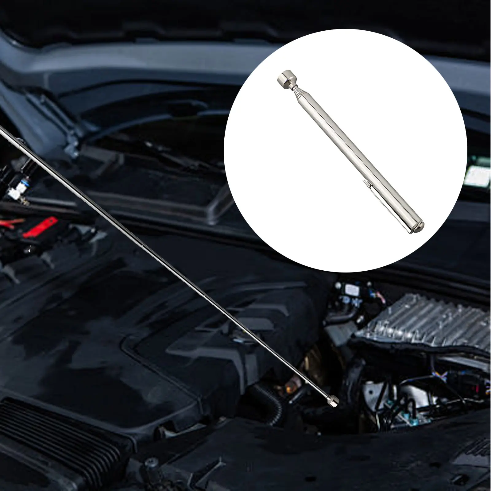Magnetic Pickup Tool 3.5 LB Load Bearing Stainless Steel Telescopic Convenient 1 Pcs 132-645mm Telescopic High Quality
