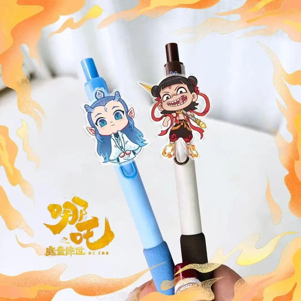 Ne Zha 2 Penna neutra Alta bellezza Pressa circostante Nezha Ao Bing Penna firma Esame studente Penna nera Materiale scolastico