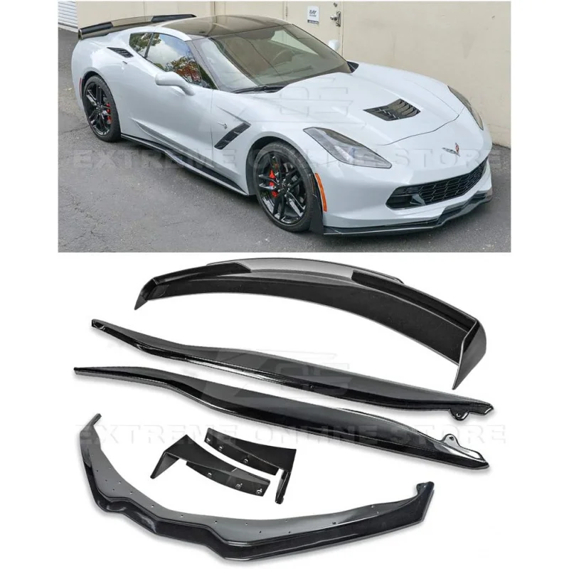 Suitable for Replacement for 2014-2019 Corvette C7 All Models |   Z06 Stage 3 Painted Carbon Flash Metallic Aerodynamic Full Bod