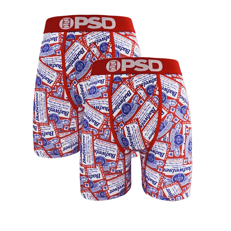 2pcs Men Underwear Boxers Printed Male Panties Lingerie Men Underpants Boxershorts Trunks Plus Size Breathable Seamless