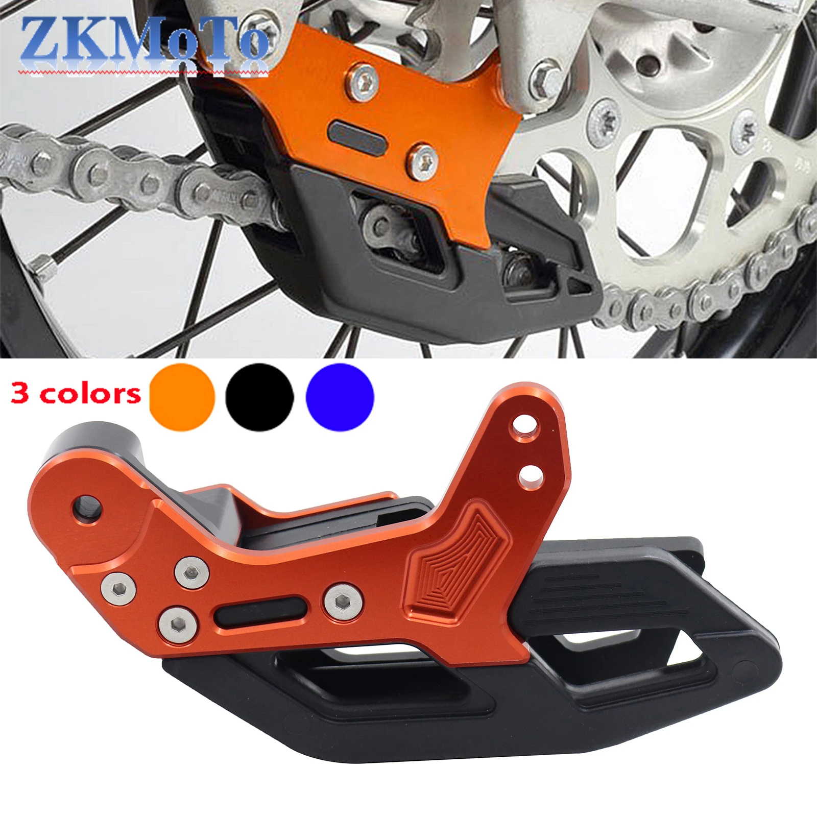 Motorcycle Nylon CNC Chain Guide Chain Protector for KTM 125-500 SX SXF XC XC-F EXC EXC-F XCW XCF-W TPI 6D Six Days 2008-2022