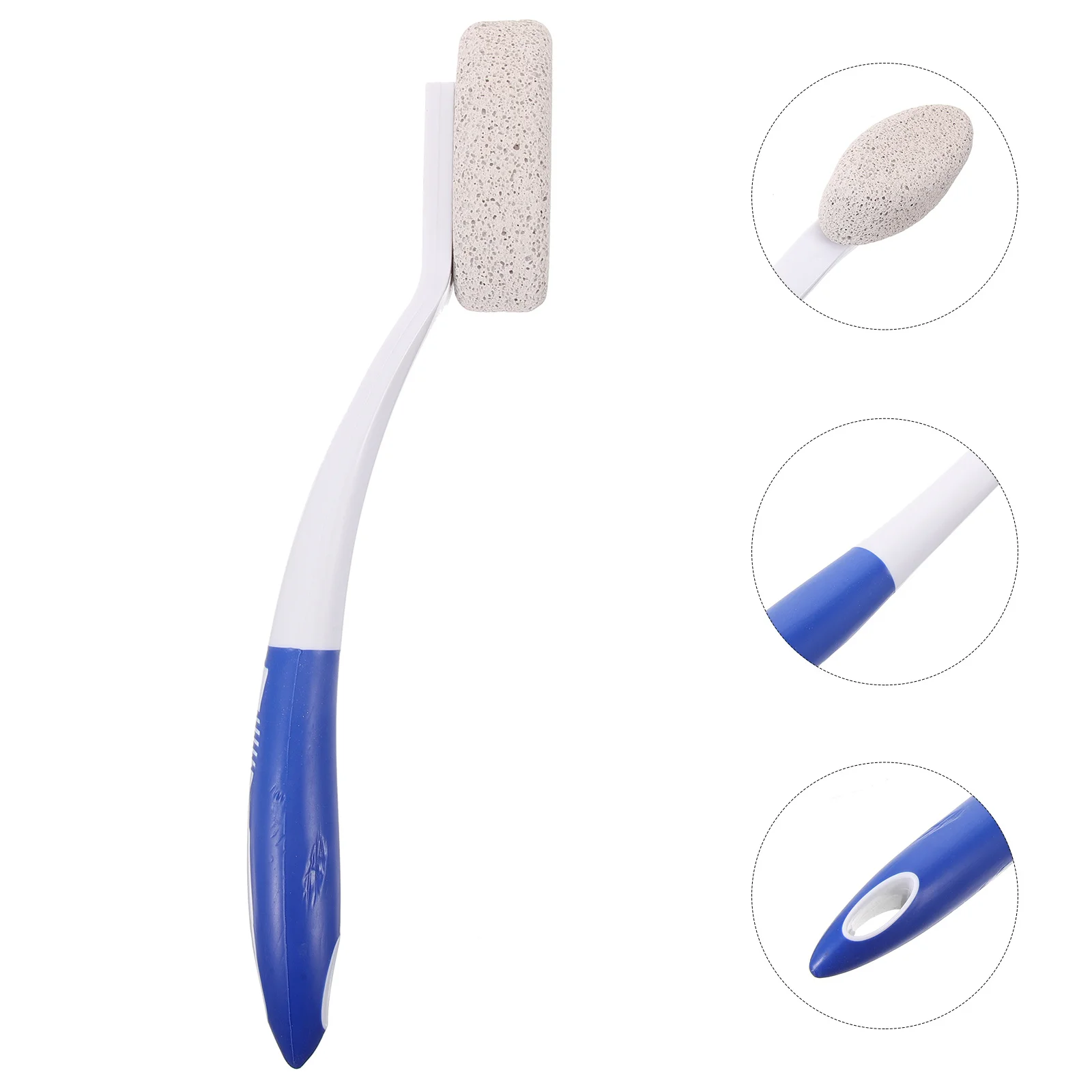 

Reusable Pumice Stone Foot Scrubber Long Handle Callus Remover for Feet Dead Skin File Pedicure Tool Smooth Heels Exfoliator