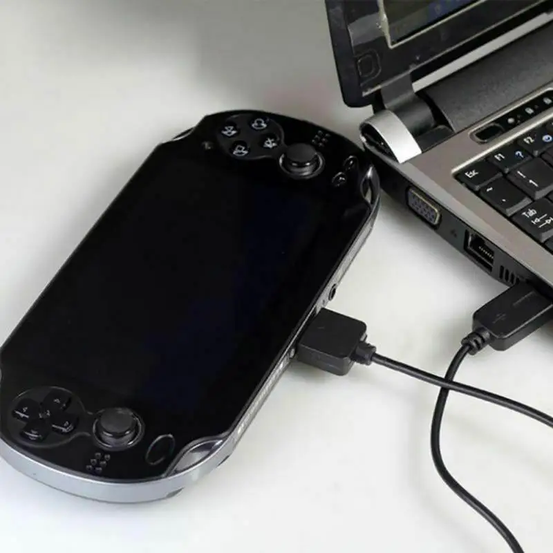 Cabo USB Transfer Data Sync Charger, cabo de carregamento para PS VITA, Sony PS Vita PSV 1000, 1m