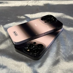Case for IPHONE13PROMAX 14PLUS 14PROMAX IPHONE15 15PRO 15PLUS 15PROMAX simple pink black smudged acrylic hard mobile phone case