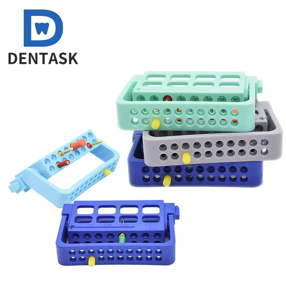 1PCs 8/16 Holes Autoclavable Dispenser Endodontic File Drill Stand Holder Dental Endo Holde Root Canal File Block for Endodontic