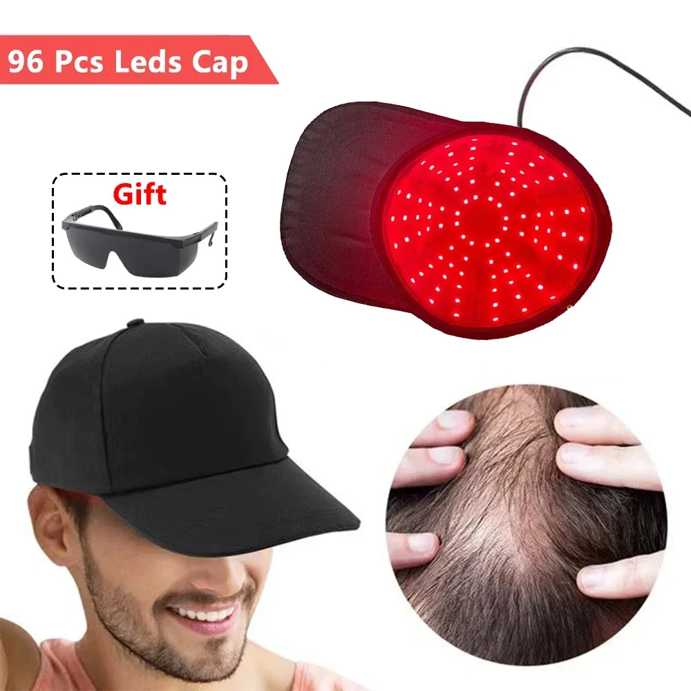 NEW 96Pcs Infrared LEDs 660nm&850nm Red Light Hair Growth Cap for Hair Regrowth Anti Hair Zigbee dimmer V usb adapter switch