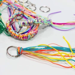 Corda di allacciatura in plastica stringa bracciali in plastica kit artigianali 20 colori per ragazze fai da te Drop Shipping