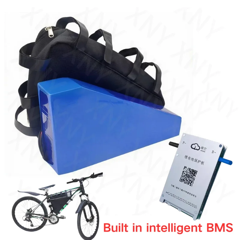 72V 45Ah Triangle Lithium-Ion Battery BMS 20S with 10A Charger for 5000W 6000W Motorcycle High Capacity Electric Vehicle Battery