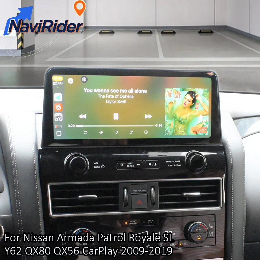 Reproductor Multimedia para coche Android de 12,3 pulgadas, GPS para Nissan Armada Patrol Royale SL Y62 para Infiniti QX80 QX56 2009-2019 DSP CarPlay Auto