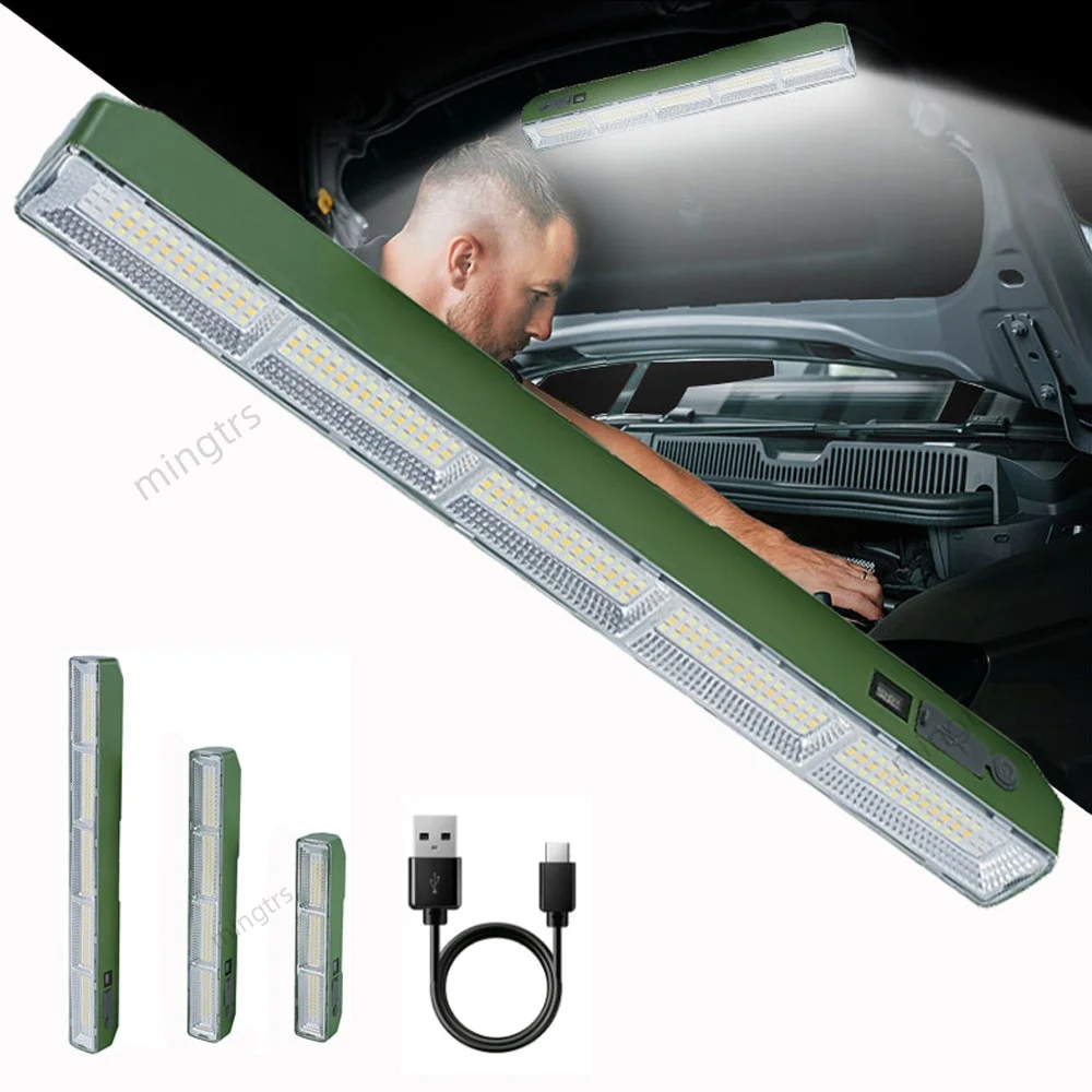 

High Power Rechargeable Work Lights Super Bright LED Flashlight With Magnetic Portable Outdoor Power Bank Camping Emergency Lamp