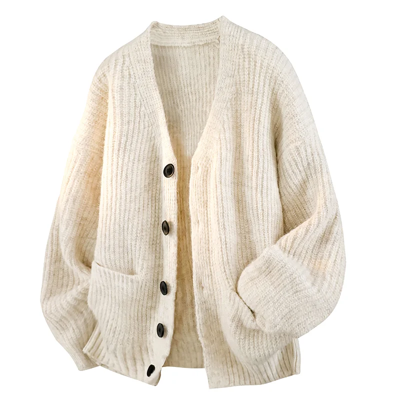 Herren Herbst- und Winter-Outdoor-Strickjacke, Komfortabel, Winddicht, Warm, Modischer Trend, Vielseitige Gestrickte Warme Freizeitjacke – Detail 7