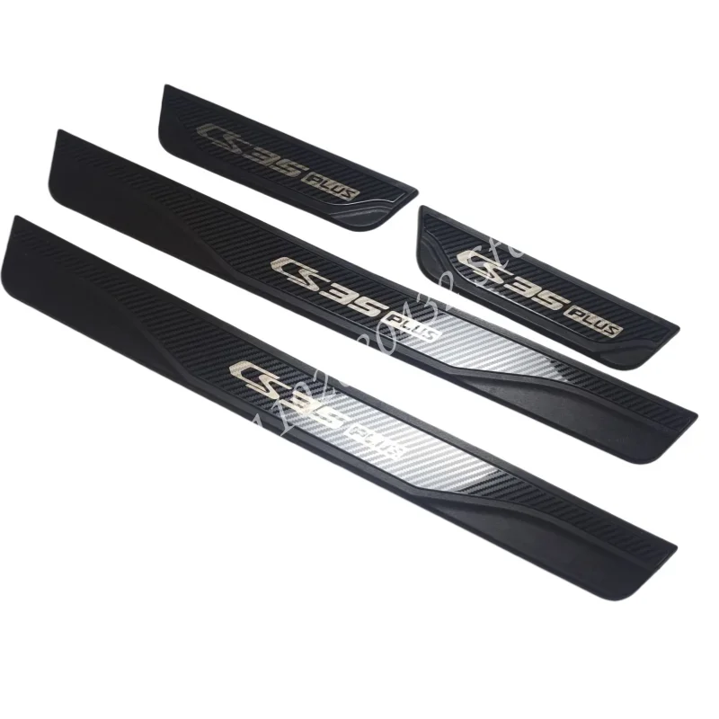 For CHANGAN CS35 PLUS 2023 2022 2021 Door Sill Scuff Plate Welcome Pedal Stainless Steel Protector Car Styling Car Accessories