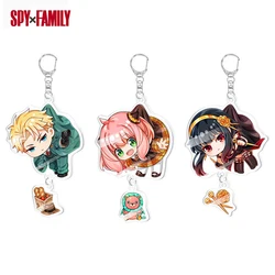 Kawaii Anime Keychain Spy X Family Alex Organ Natalie Van Sistine Megan Anya Women Accessories Cute Bag Pendant Key Ring Gifts