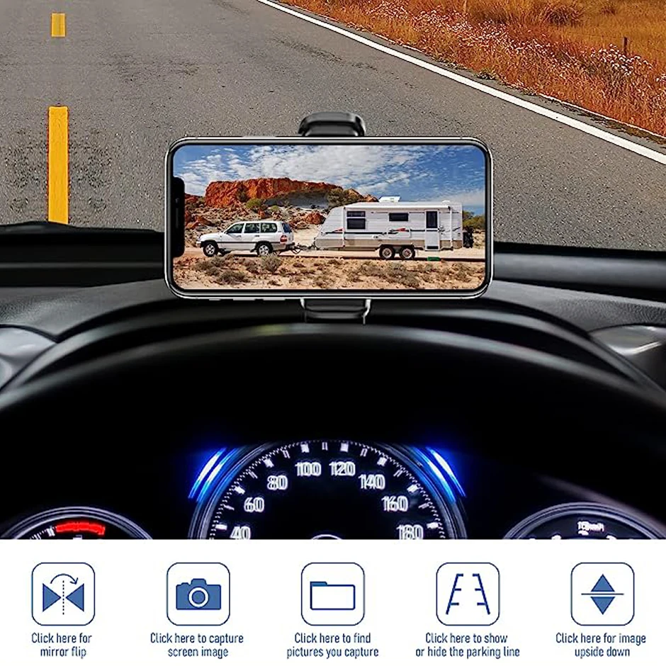 QXNY WiFi Solar Wireless Rear View Backup Camera IR Night Vision Waterproof Strong Magnet Base for RV Truck Car Lorry Camper Van