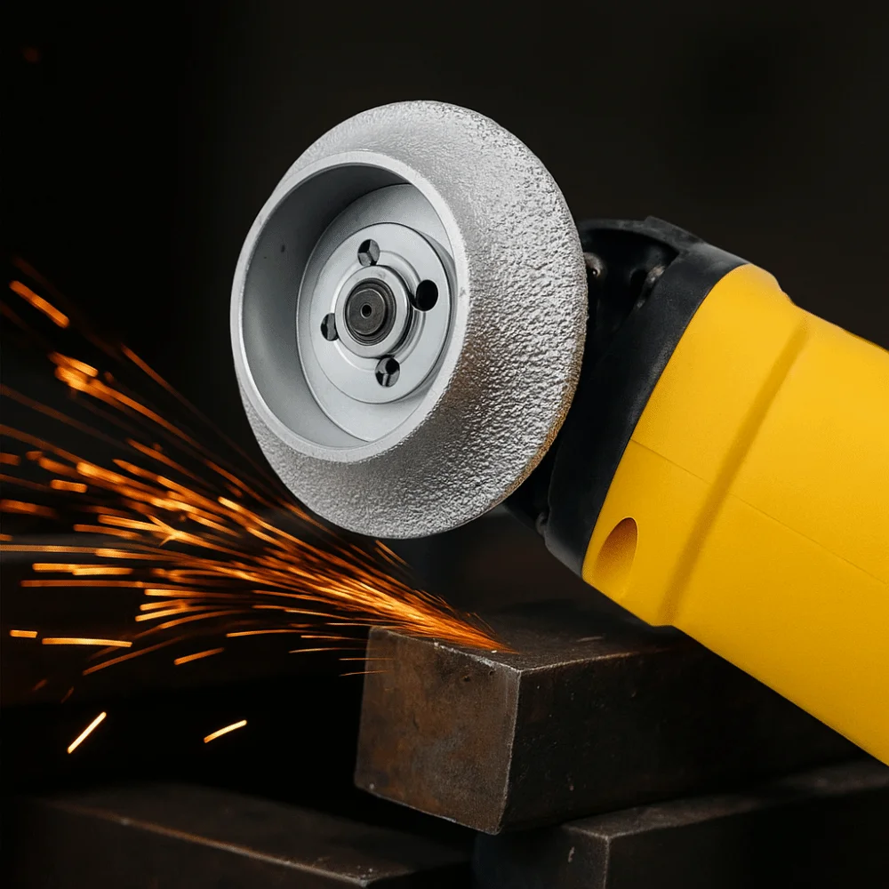 

Наждачный шлифовальный круг круглой формы с французской кромкой и отверстием для беседки, вакуумная пайка, наждачный круг, полукруглый край, различные формы