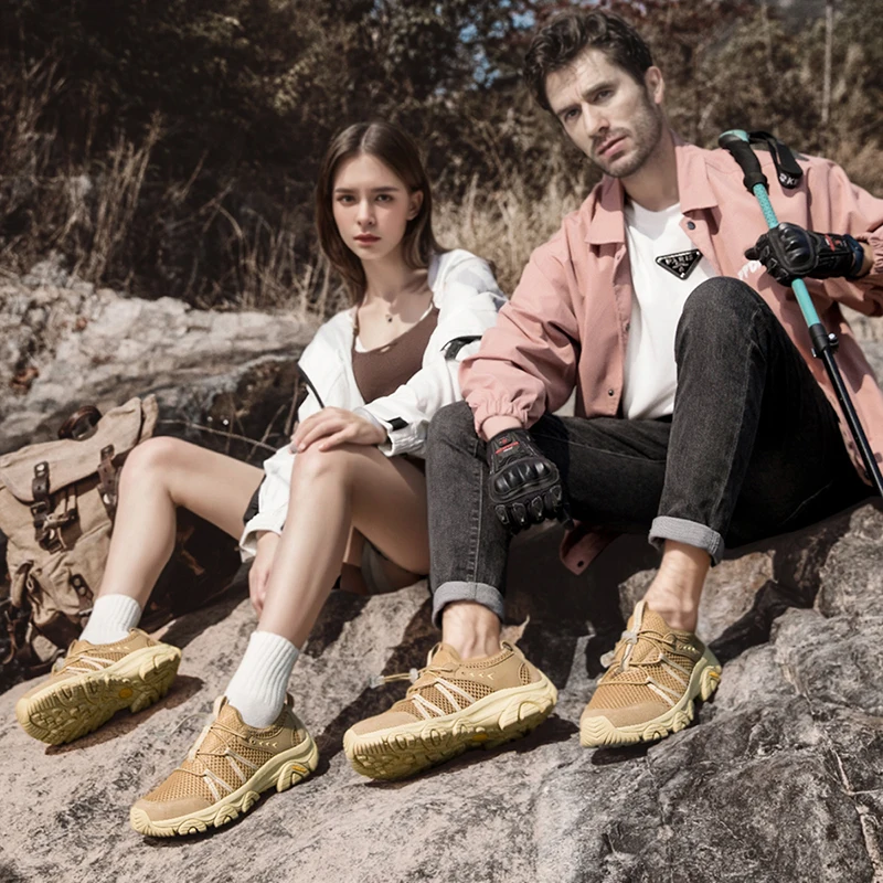 

Мужская треккинговая обувь Wandelschoenen Botas Mujer, уличная походная обувь для него, прочные спортивные кроссовки для пар, противоскользящие кроссовки 36--46