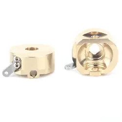 LCX 레이싱 1/10 RC 크롤러 CNC 황동 AR44 프론트 액슬 스티어링 너클, 축 SCX10 II 90046 90047 업그레이드 부품 액세서리