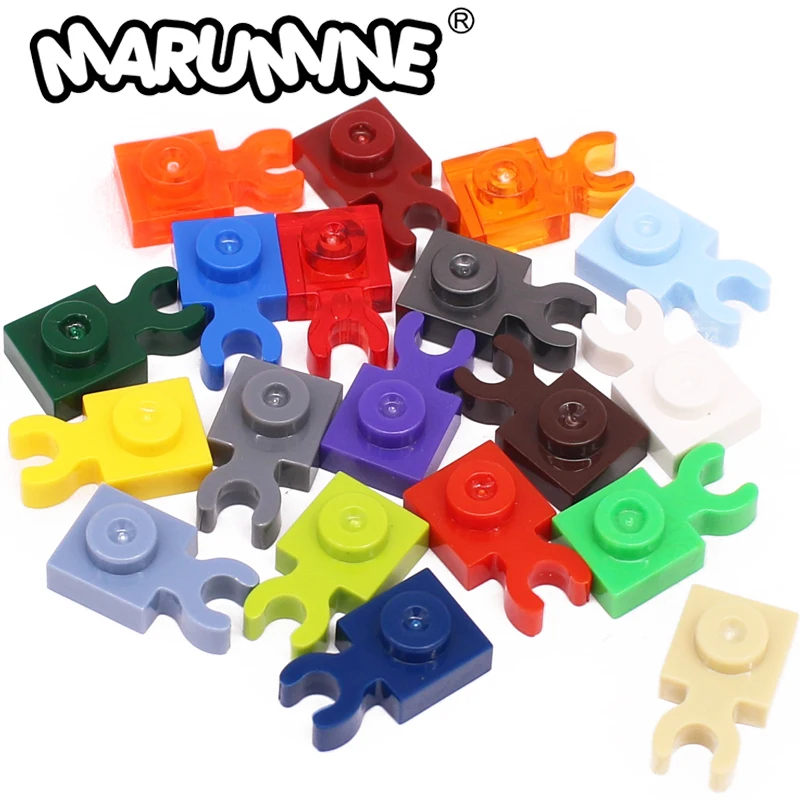 

Marumine 4085 60897 MOC Blocks Plate Modifiled 1x1 with Clip Vertical 100PCS Build Brick Part Assembles Particles Accessories