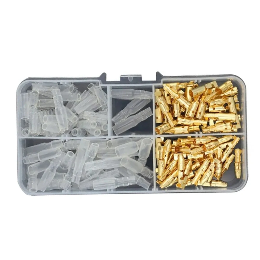 120PCS Connectors As Shown Brass Wire Connectors Compact Plastic Case Easy Connection Insulated Wire Connectors
