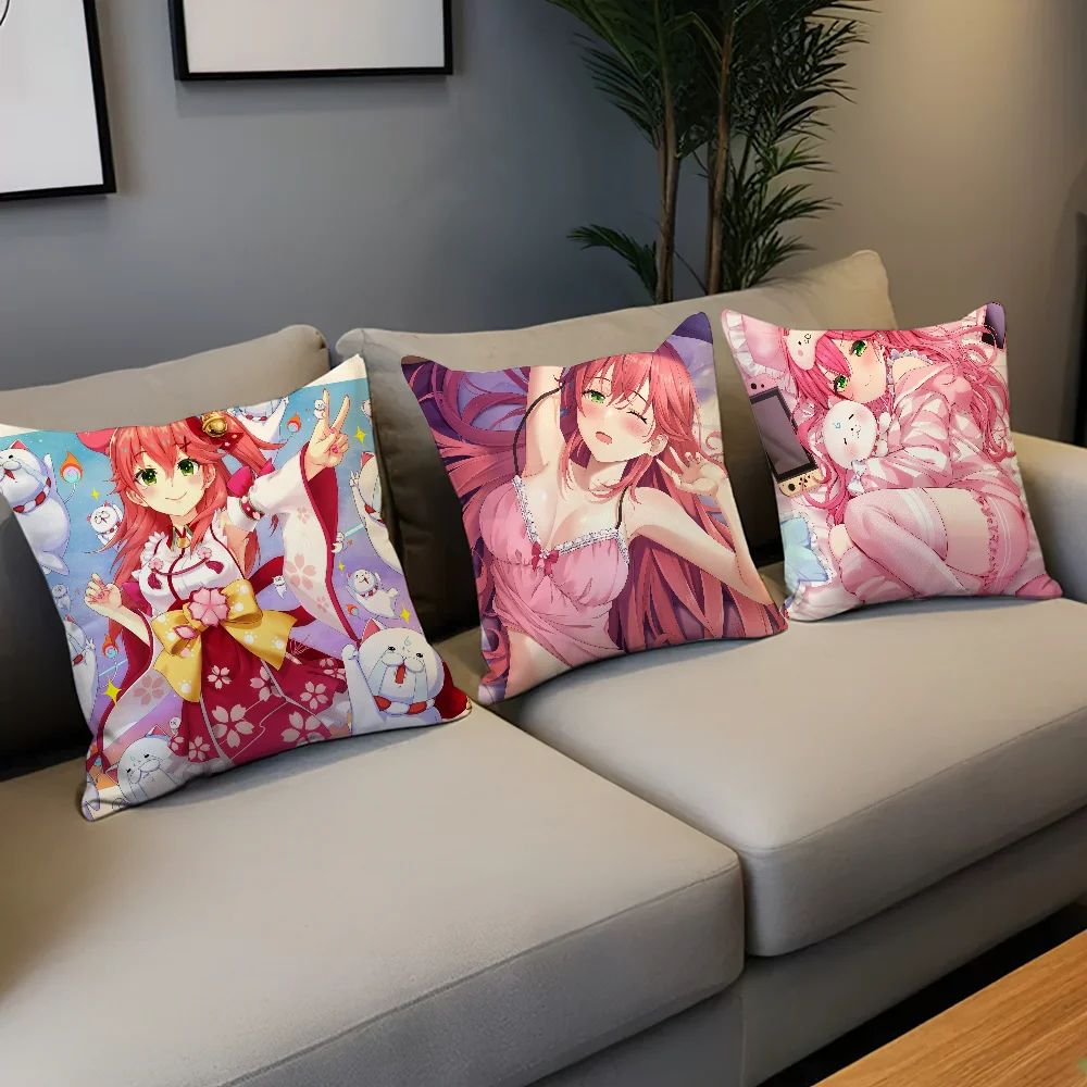 Musical Pillow S-Sakura Case Cushion artist Room Bedroom Sofa Living Backrest Anime Car Miko Square Headboard