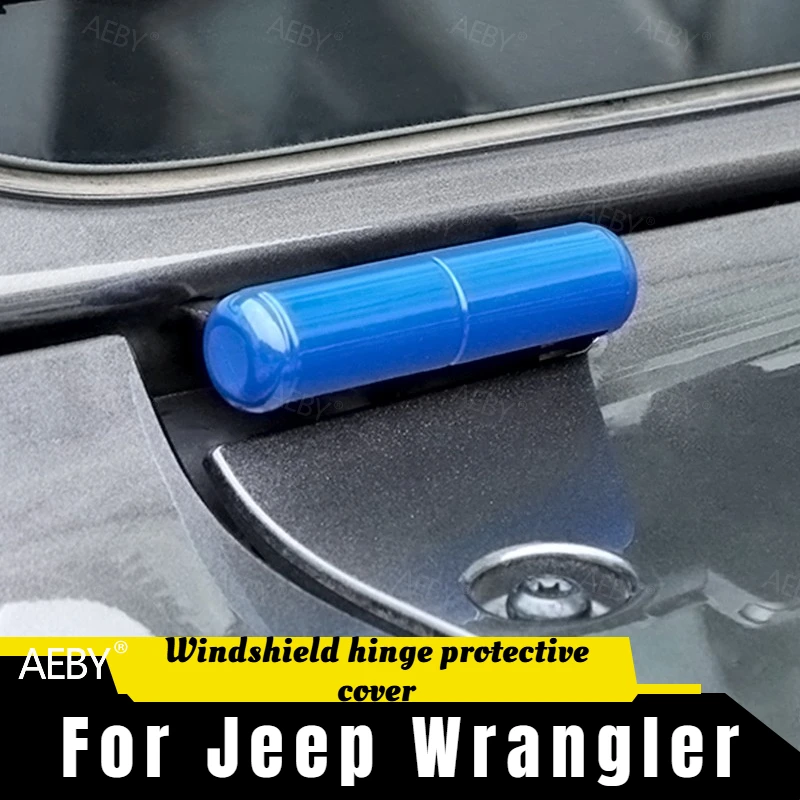 

For Jeep Wrangler 2018-2023 windshield hinge cover decorative self-adhesive,UV and scratch resistant,Hinge protective cover