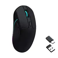 Keychron-ratón óptico inalámbrico M3, dispositivo con cable tipo C, 2,4 GHz y Bluetooth