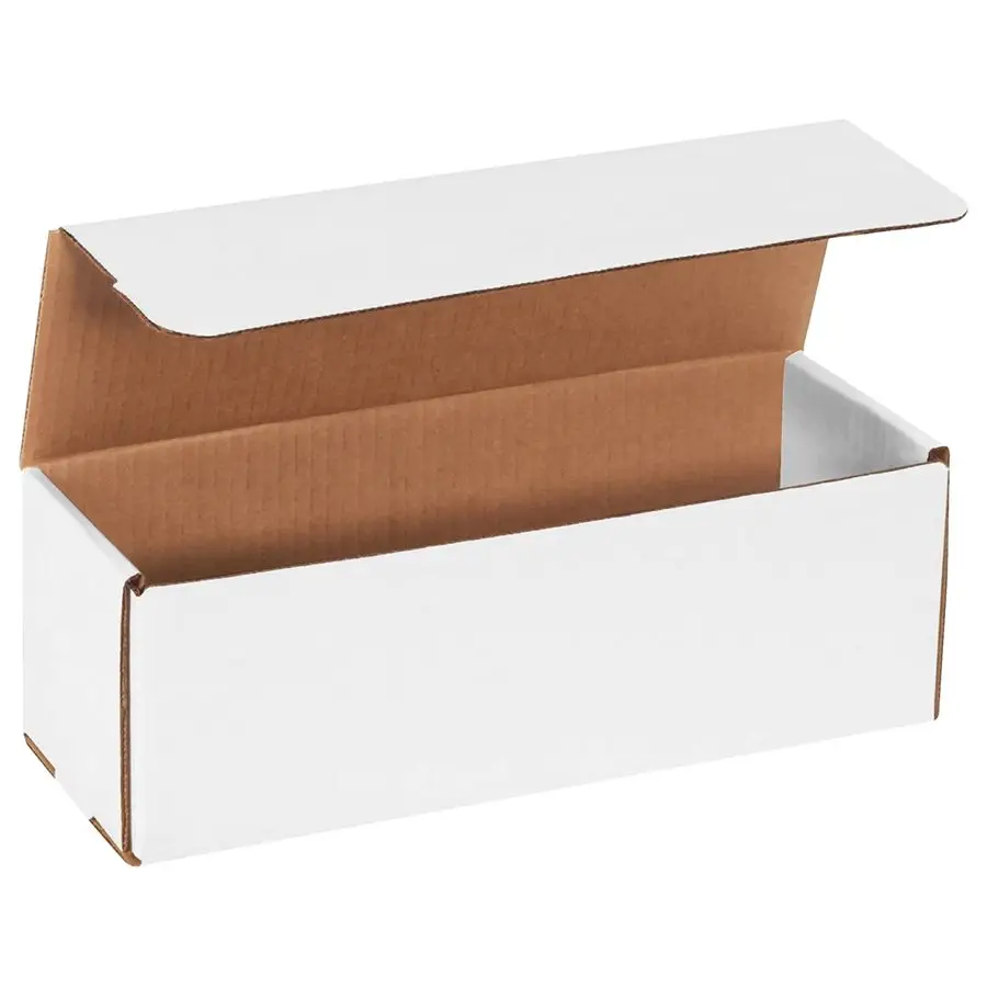 

Коробки для отправки почтой, маленькие, 12x4x4 дюйма, 50 штук, белые, из гофрированного картона, для упаковки, переезда, хранения, подарочные коробки или для других целей.