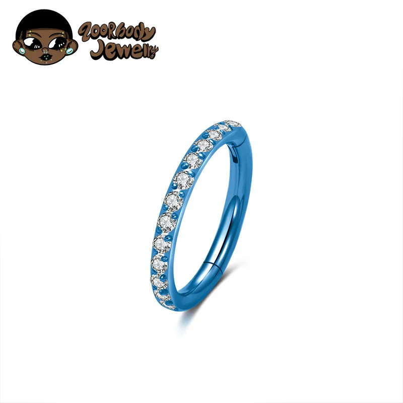 1 Stück G23 Titan Nasenring 16G 18G 20G Klappbarer Septum Clicker Segment Ohr Tragus Knorpel Helix Daith Lippen Körperschmuck