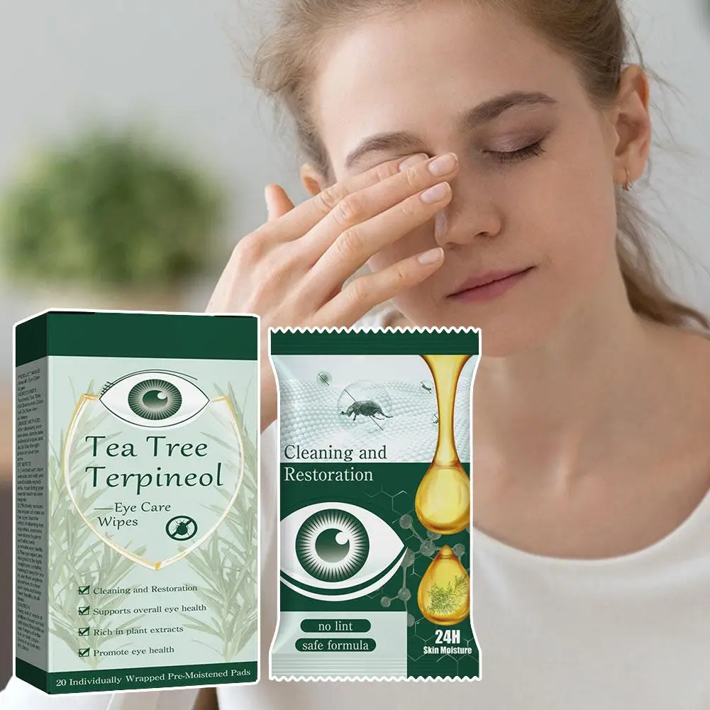 Eye Care Mite Removal Wipes Gentle Delicate Eye Area Soft Skin Friendly Hydrating Plant Extract Deep Clean Convenient Portable